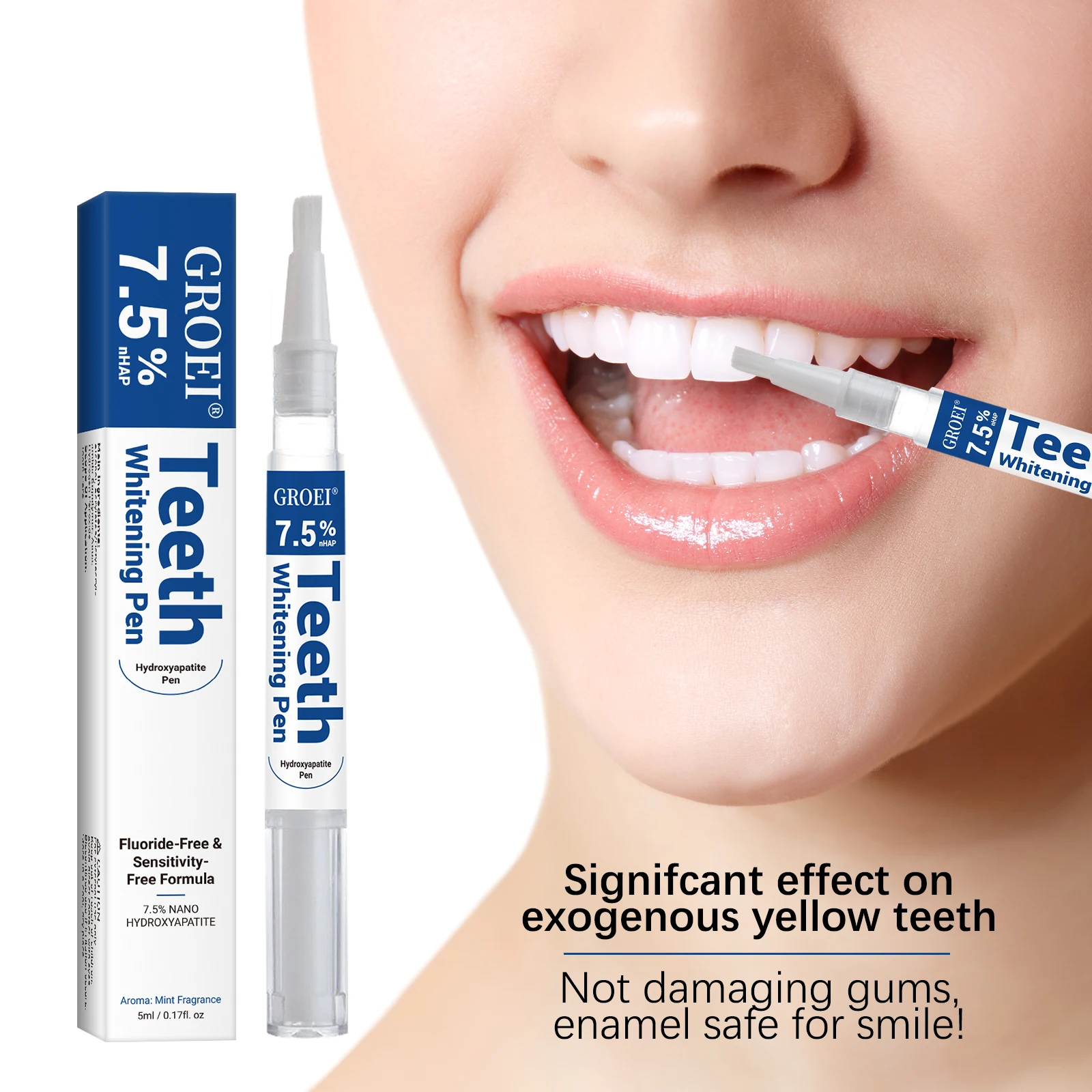 Teeth Whitening Near Me - Pluma blanqueadora de dientes de hidroxapatita,