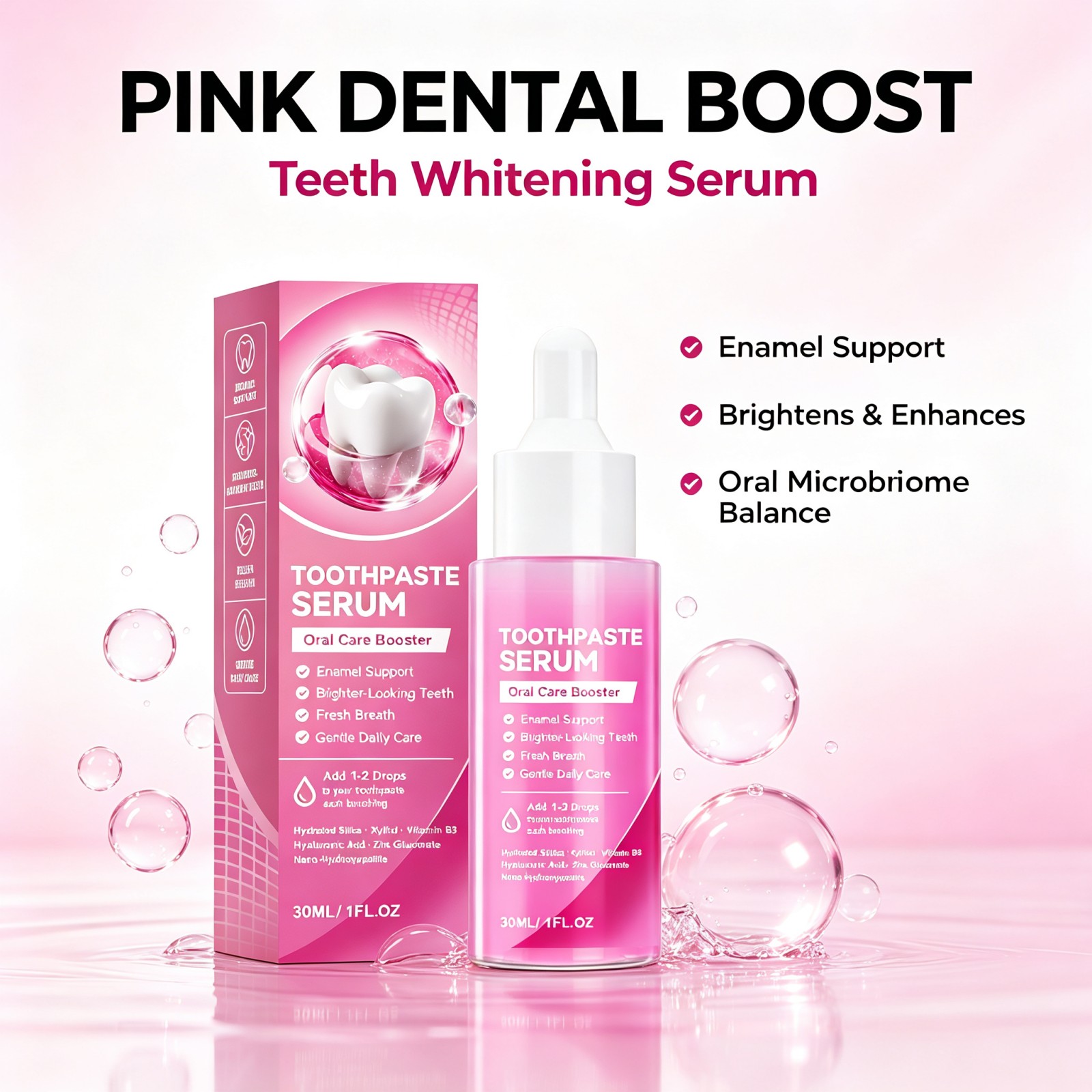 Enamel Repair Serum - Pasta Dental con Nano Hidroxiapatita, Sérum