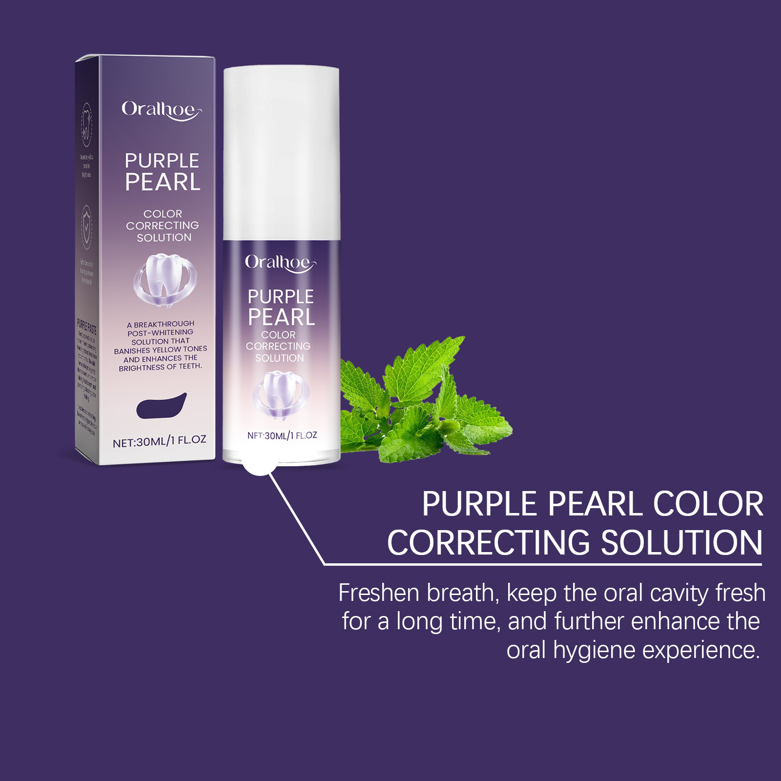 Teeth Whitening Mousse - Nueva Mousse Blanqueadora de Dientes Morada