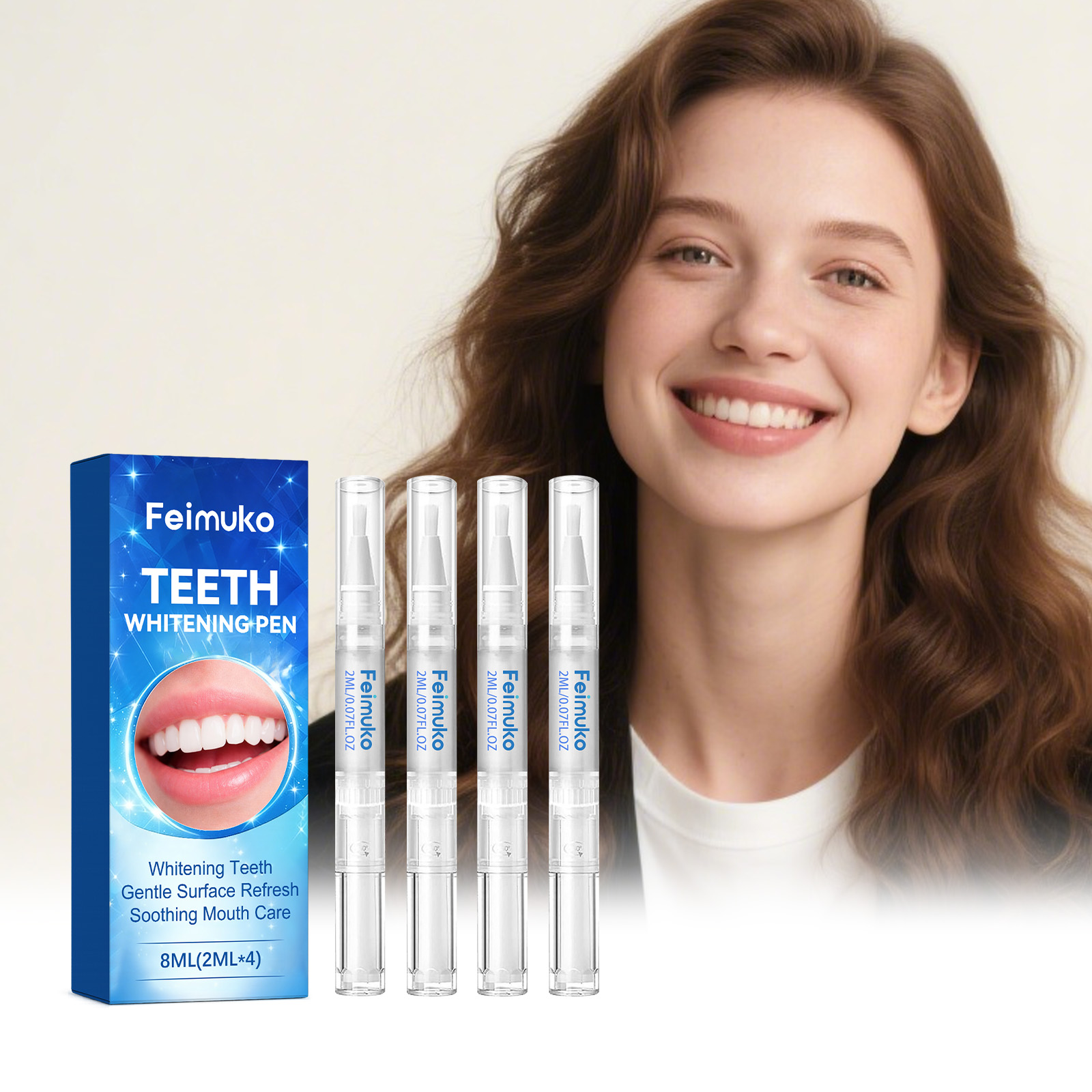 Teeth Whitening Bleaching Kit - Kit de 4 Bolígrafos de Gel