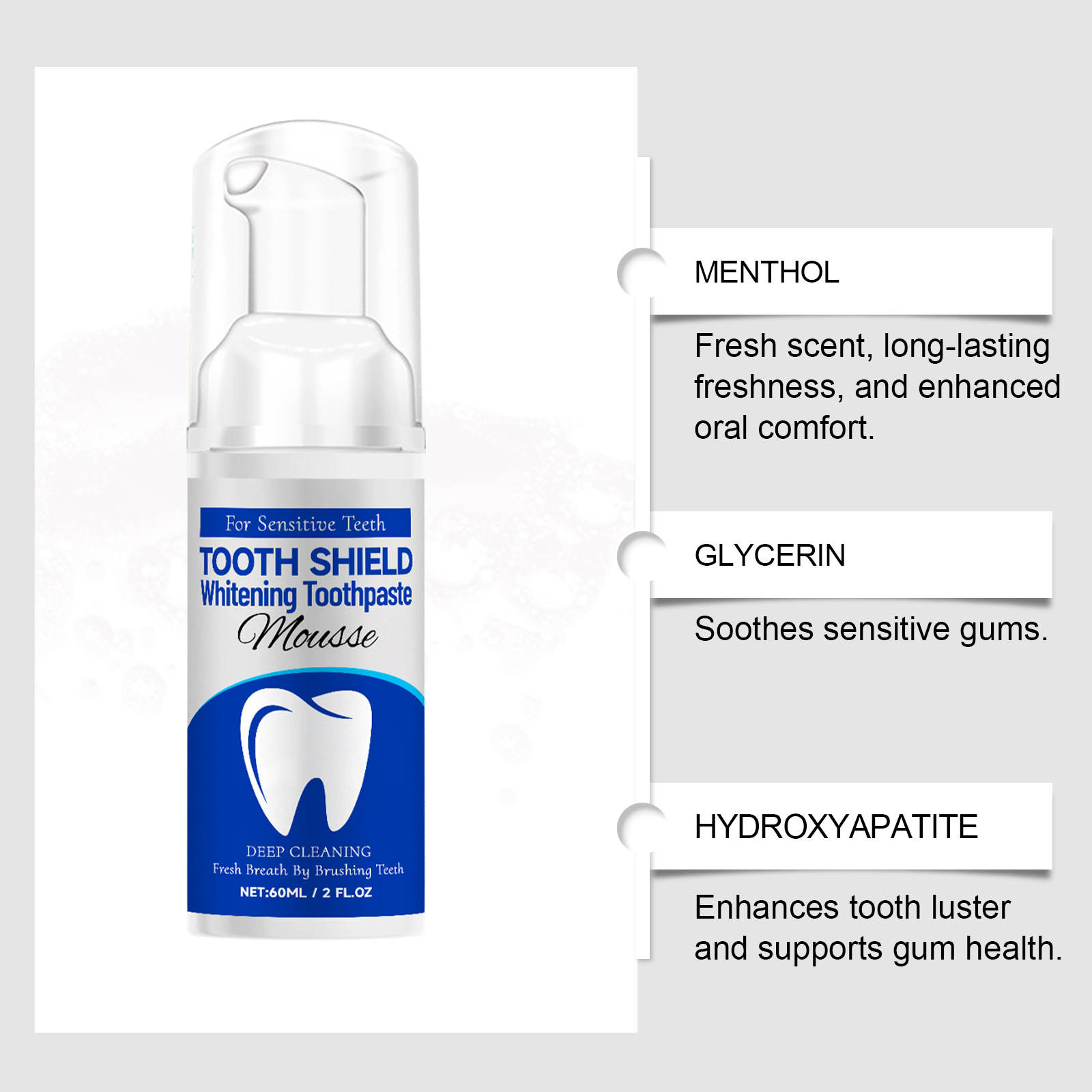 Pasta Dental Blanqueadora con  - Teeth Whitening Mousse reseña y precio