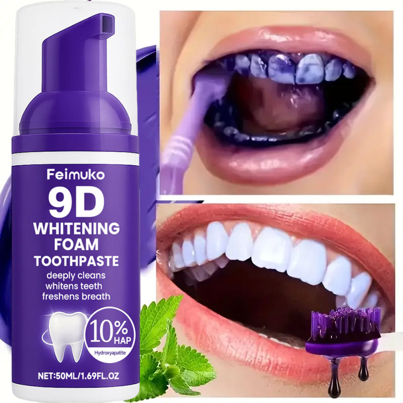 Pasta Dental Blanqueadora 9D P - Teeth Whitening Mousse reseña y precio