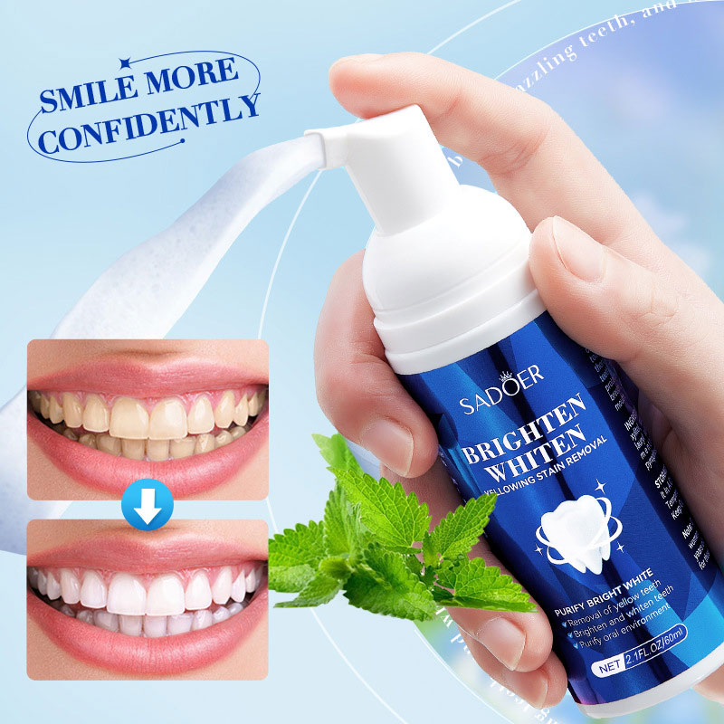 SADOER Mousse limpiadora de di - Teeth Whitening Xylitol Gum reseña y precio