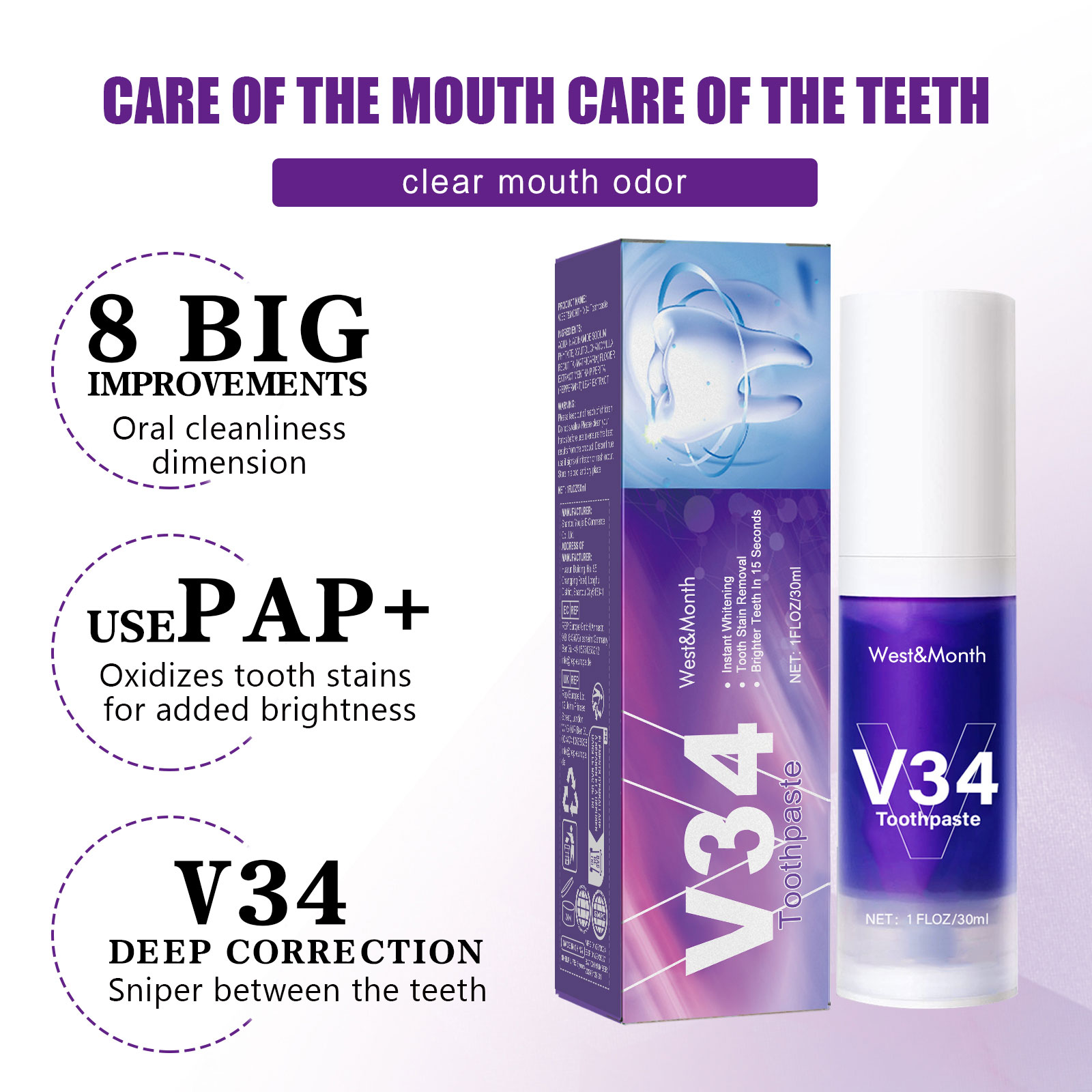 Pasta de dientes blanqueadora  - Teeth Whitening Mousse reseña y precio