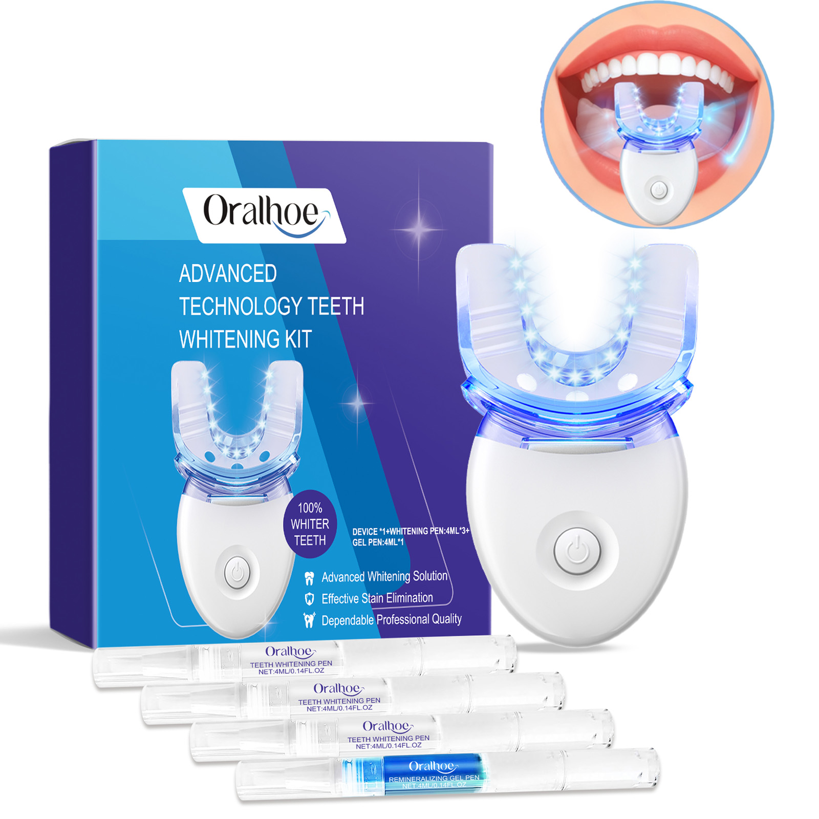 Kit de luz LED para blanqueami - Teeth Whitening Bleaching Kit reseña y precio