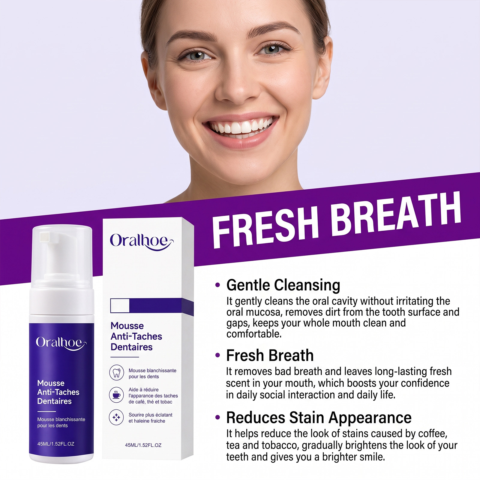 Espuma Dental Blanqueadora Sua - Teeth Whitening Mousse reseña y precio