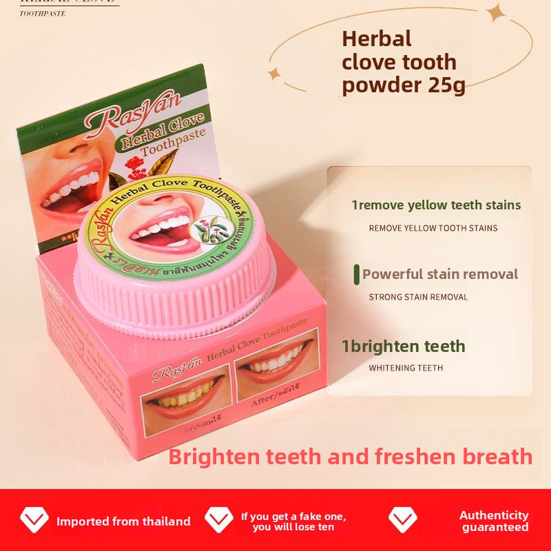 Polvo Dental Tailandés de Clav - Teeth Whitening Bleach reseña y precio